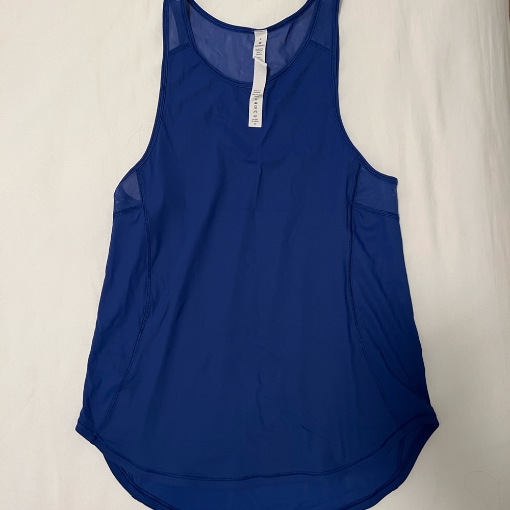 Lululemon Running Tank Sz 2 blue